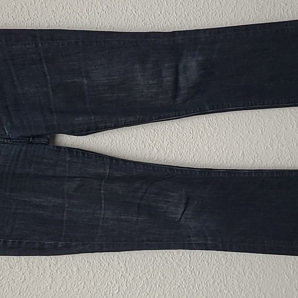 7 For All Mankind Dark Washed Bootcut Jeans; Size 27 - Picture 7 of 14